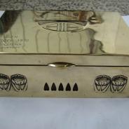 Коробка для сигар в стиле югендштиль (модерн, ар-нуво). Австрия, Вена. 1910 год.