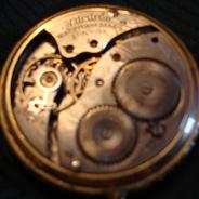 Антикварные карманные золотые часы