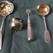 Старинный чайный набор из четырех предметов. Россия, XIX век.