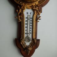 Старинный настенный барометр с термометром. Россия, сер. XIX века.
