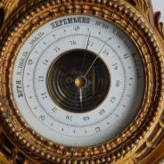 Старинный настенный барометр с термометром. Россия, сер. XIX века.