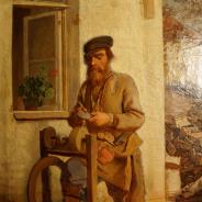 Морозов А.И., картина «Точильщик ножей», х.м., Россия, XIX век.