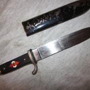 Немецкий оригинальный нож гитлер-юга с ножнами 3-й рейх