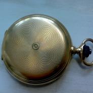 Карманные часы швейцарские, золотые, 1860-1870. Диаметр 59мм.