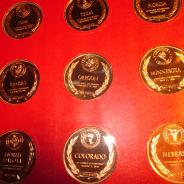 набор бронзовых монет с сертификатом подлинности #200