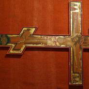 Деревянный храмовый запрестольный крест. Российская Империя, конец XIX - начало XХ века.