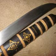 Тайский меч с ножнами 19-20 го века украшеный артом