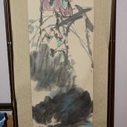 Классическая китайская живопись. Бумага, смешанная техника (акварель, гуашь), Китай, XIX век.
