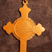 Наградной наперсный крест священнослужителя на Владимирской ленте за участие в Крымской войне 1853-1854 и 1855-1856 гг.