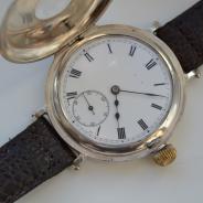 серебряные военные швейцарские часы 1912 г Benson
