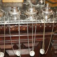 Коллекция из пяти серебряных лампад эпохи Ампира. Российская Империя, Москва, 1830-1840-х гг.