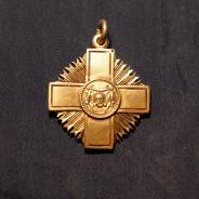 Знак отличия для состоящих в духовном сане кандидатов богословия православных Духовных Академий из серебра
