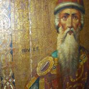 Старинная икона князь Владимир
