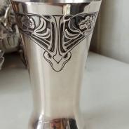Великолепный серебряный стакан в стиле Модерн (Jugendstil). Германия, конец XIX века.